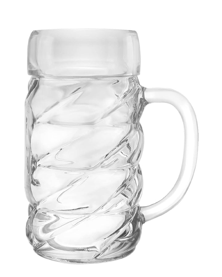 Stölzle Lausitz Bierkrug Diamond / 6er Set Bierkrüge 0,3 Liter mit Schild/Stabiler Bier Krug/Bierglä