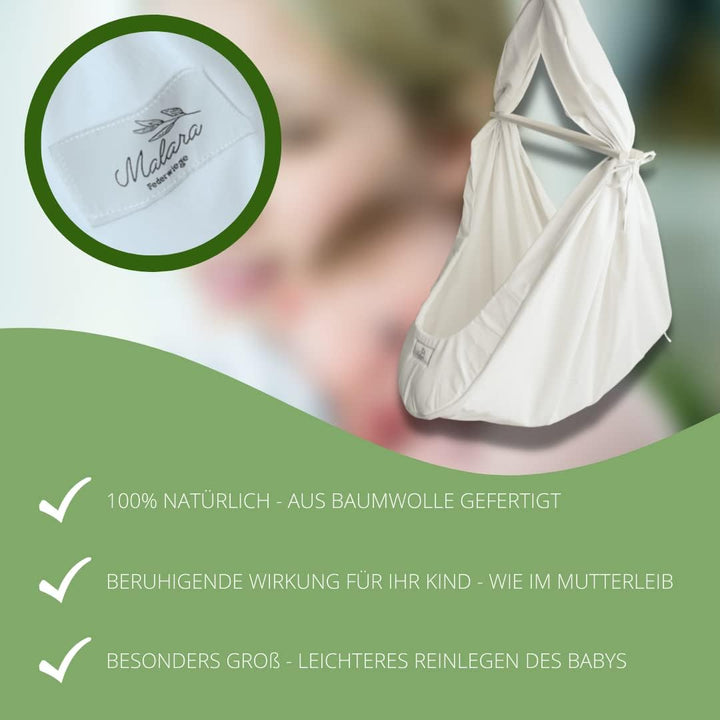 Malara Bio Federwiege Alia (länglicher)