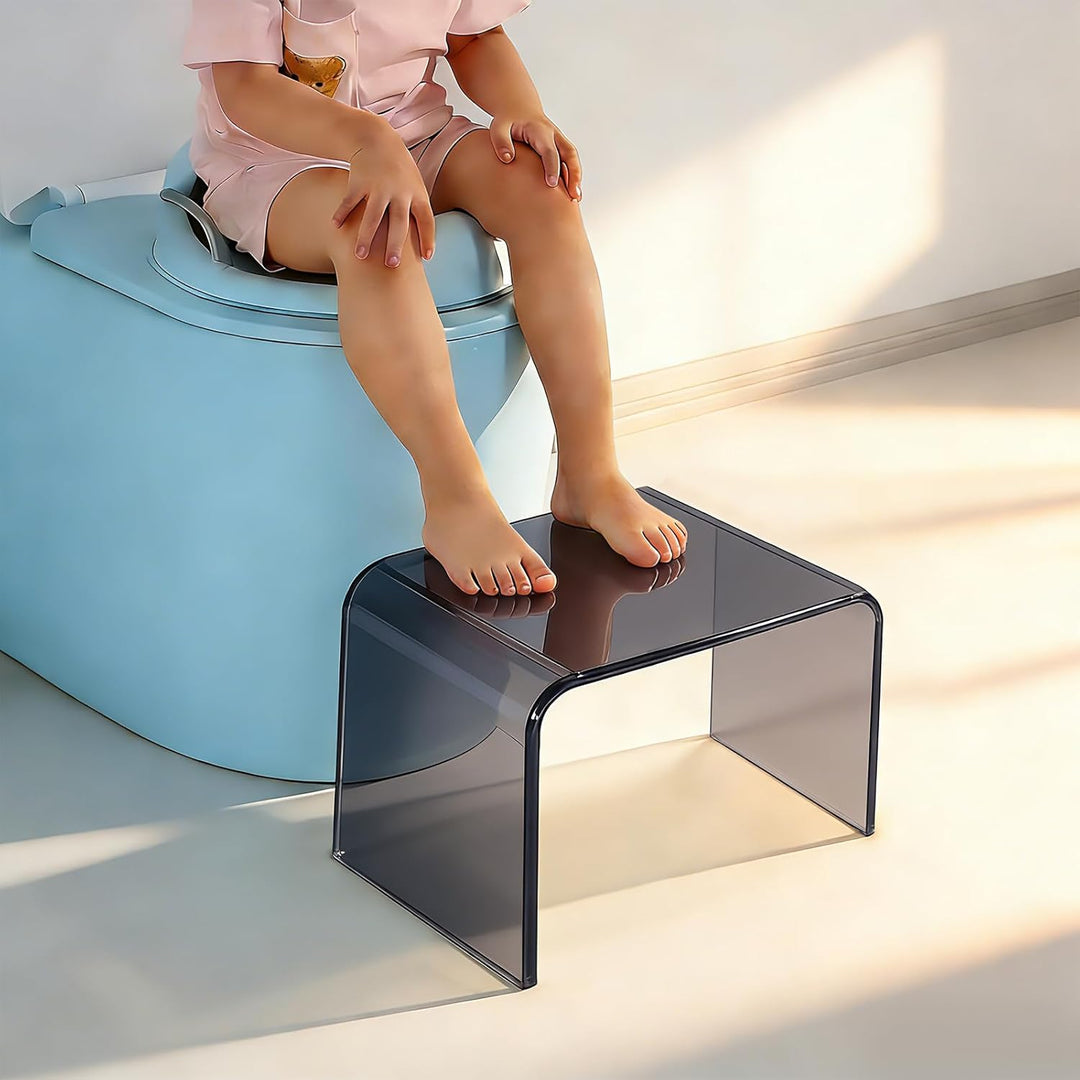 Tritthocker Acrylhocker Badezimmerhocker Fusshocker Freizeithocker, Belastbarkeit Über 50kg, für Woh