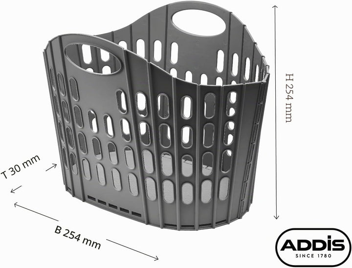 Addis Wäschekorb, zusammenklappbar, einfach zu verstauen, Pink, 38 l 38 Litre Rose Einzelbett, 38 Li