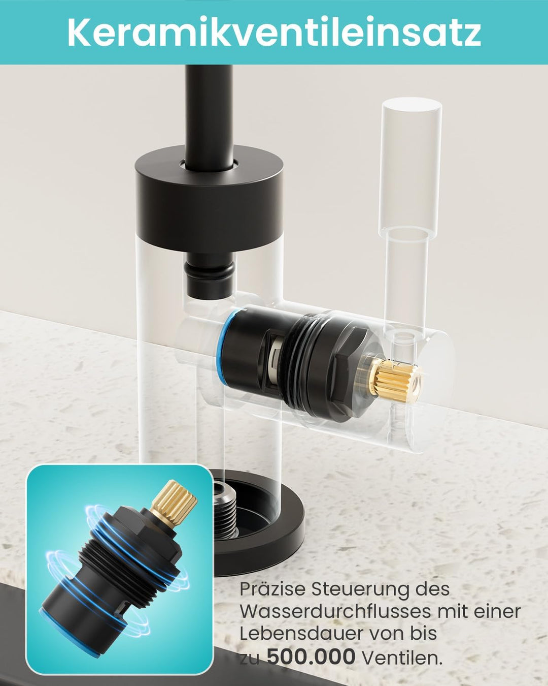 Trinkwasserhahn, Wasserhahn Küche Für Umkehrosmose Oder Wasserfiltersystem, Küchenarmatur Aus Edelst