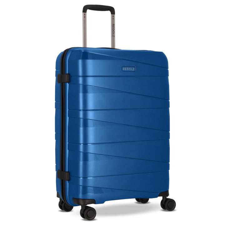 REDOLZ Hartschalen Check-in Koffer | Mittelgrosser Trolley 45 x 27 x 67 cm aus leichtem Polypropylen