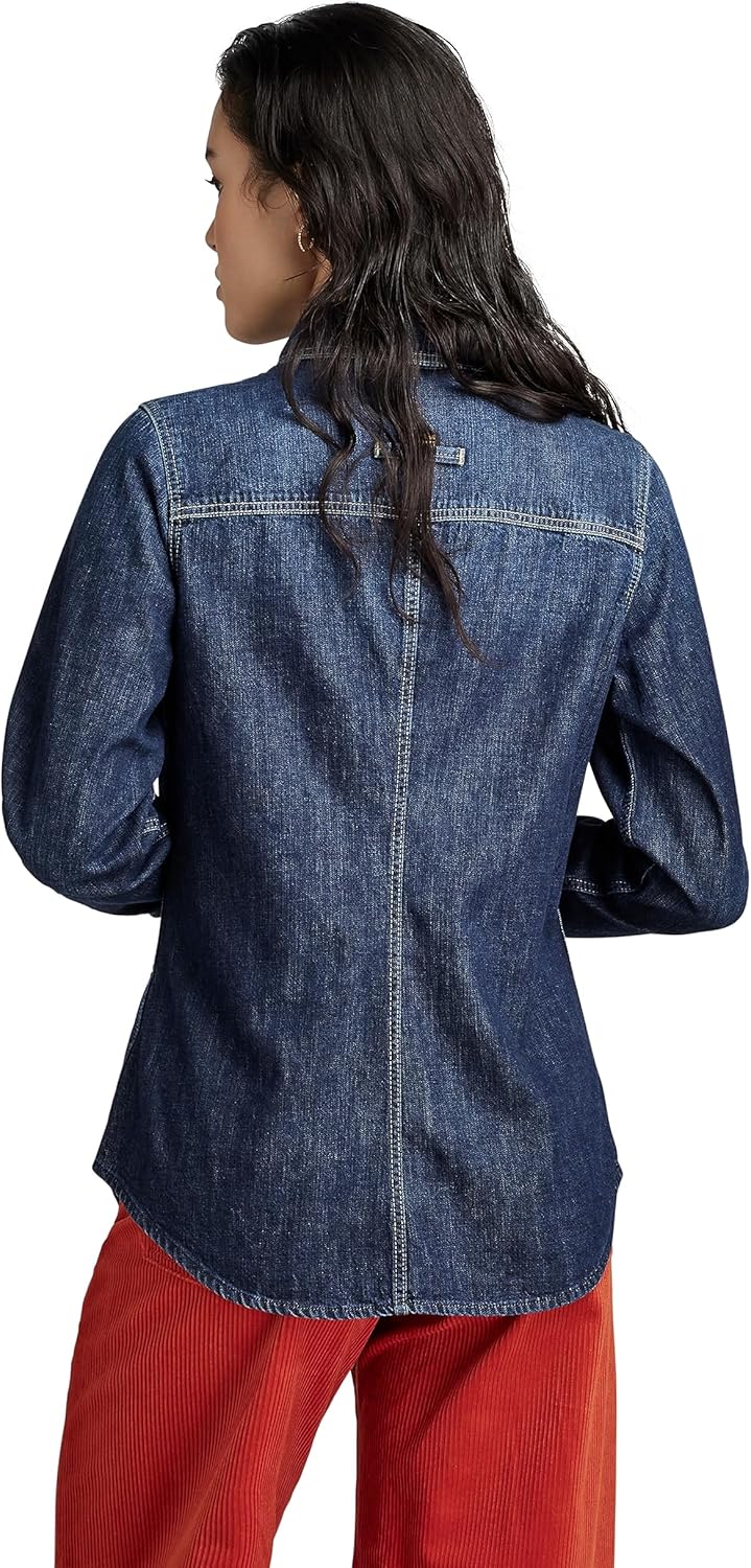 G-Star Raw Damen Slim Denim Wmn Shirts XXS Blau (Worn in Deep Sea D23682-d252-g133), XXS Blau (Worn