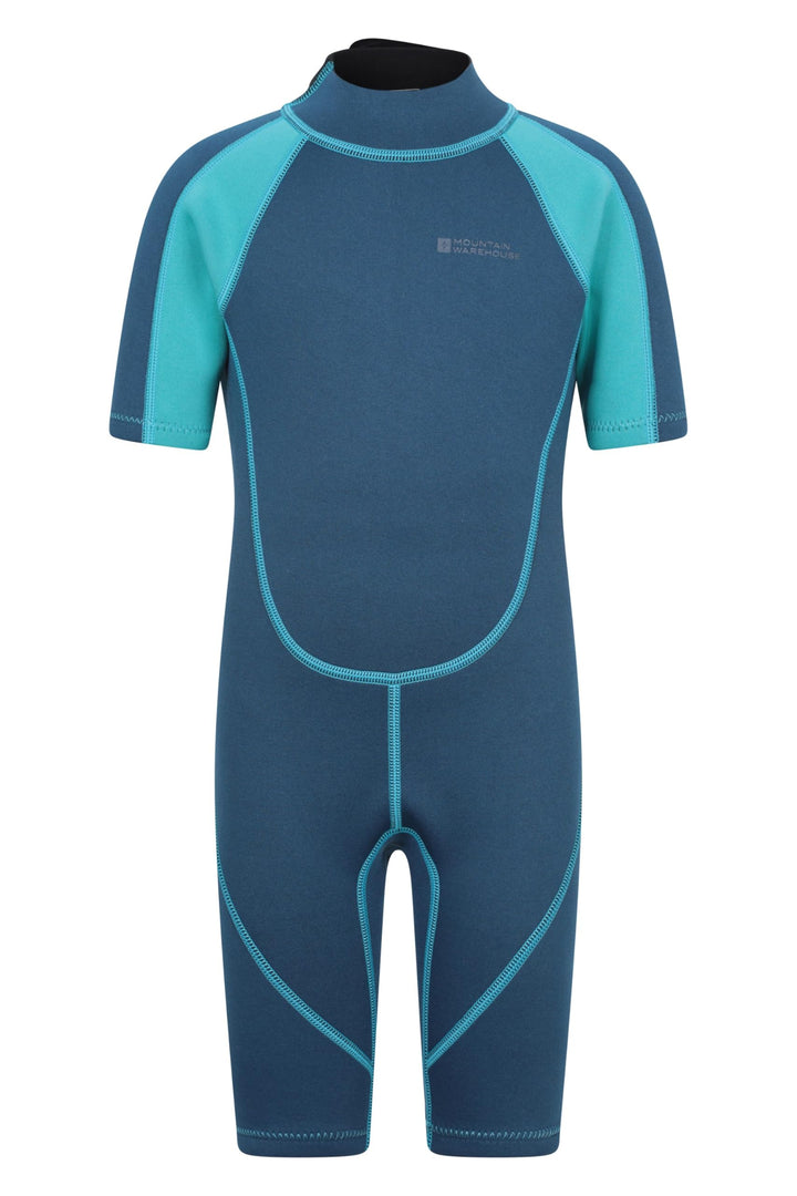 Mountain Warehouse Kurzer Kinder-Neoprenanzug - 2.5mm Körper, Flache Nähte, mit Easy-Glide-Reissvers
