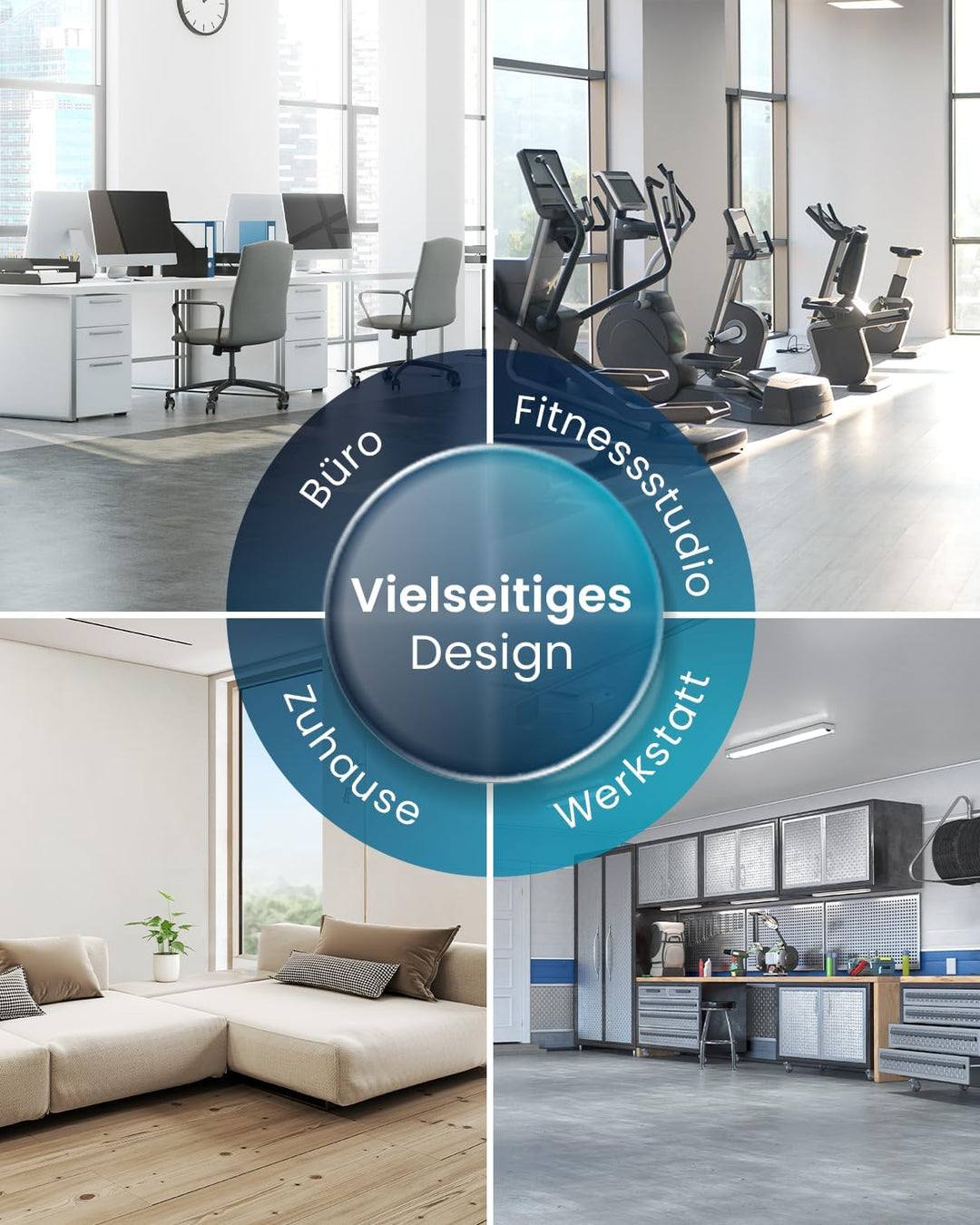 Pro Breeze 30,5 cm Bodenventilator aus Chrom - 50W Ventilator klein mit 3 Geschwindigkeitsstufen, 11