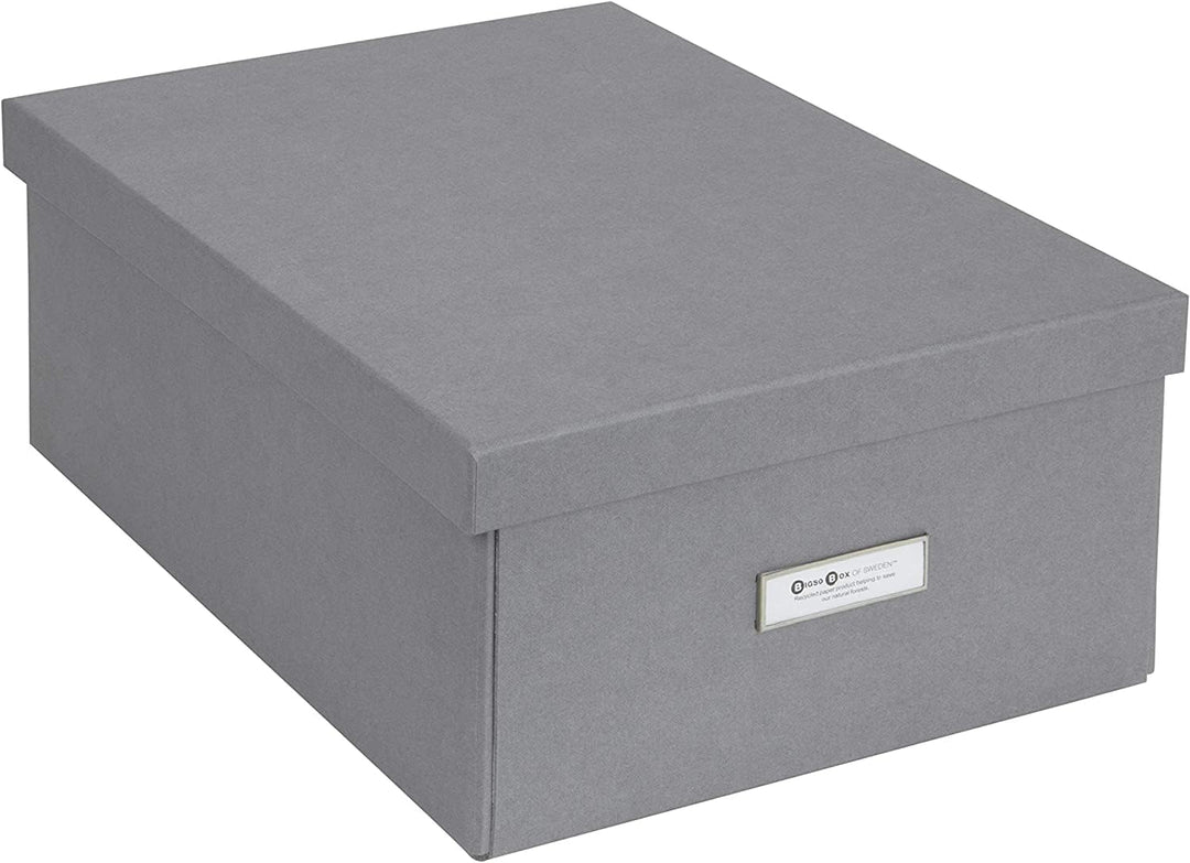 Bigso Box of Sweden Katia Faltbare Aufbewahrungsbox mit Etikettenrahmen zur einfachen Identifizierun