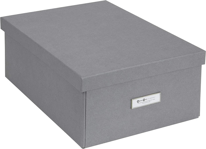 Bigso Box of Sweden Katia Faltbare Aufbewahrungsbox mit Etikettenrahmen zur einfachen Identifizierun
