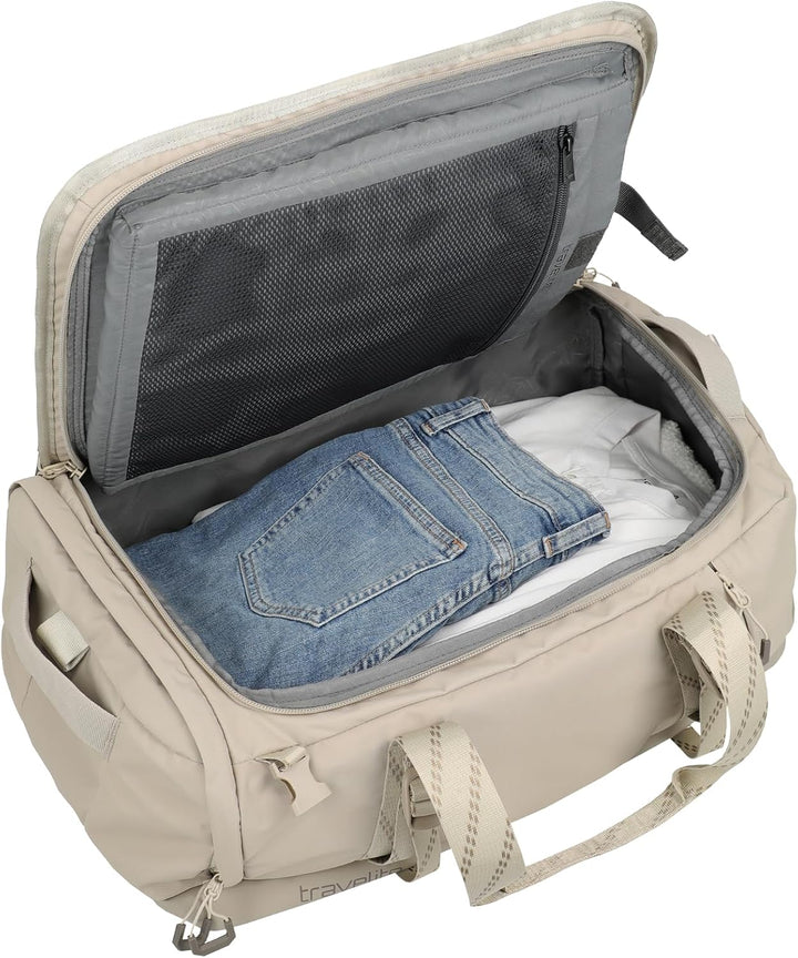 travelite Reisetasche Venture LINE M, 50x34x23 cm, 44 Liter, Weekender Sand M (50 x 34 x 23 cm), San