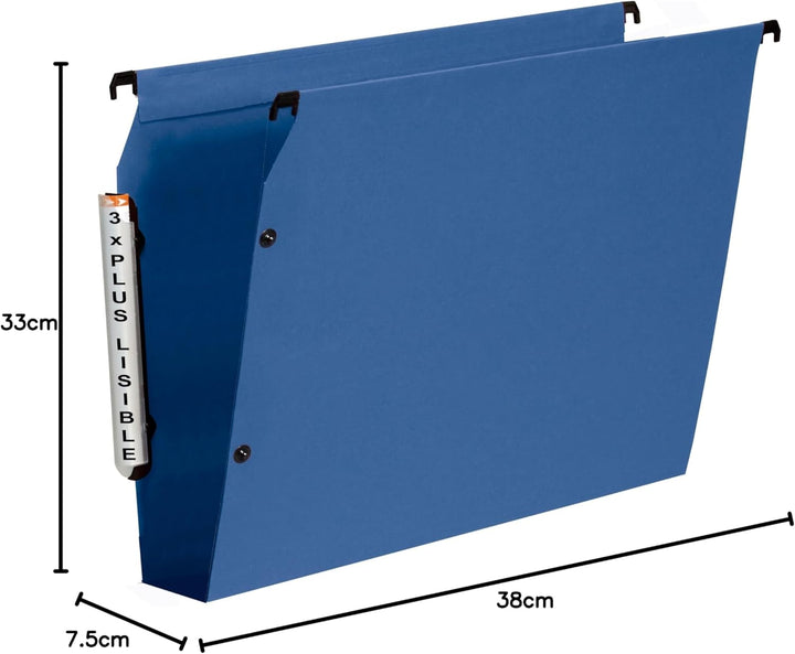 Esselte 10 Stück Hängemappen Küchenschränke LMG – PP Boden 50 mm blau blau Boden 50 mm, blau Boden 5