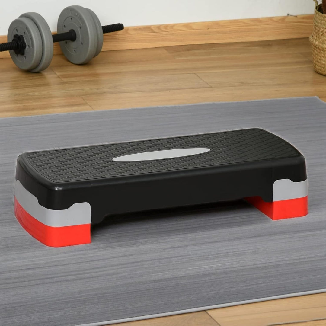 Steppbrett Fitness Aerobic Stepper Höhenverstellbar Step Bench Mit Stufen. Rutschfestes Trainingsger