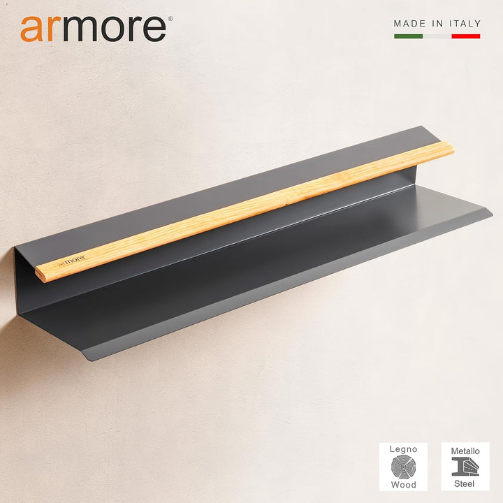 Armore Schuhregal, modern, platzsparend, schmal, zum Aufhängen an der Wand, Eingangsbereich, Metall,