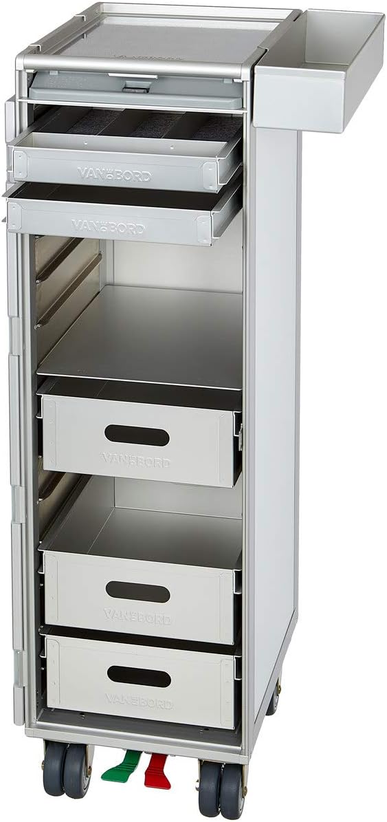 Ausstattungspaket für Flugzeugtrolleys und Airline Trolleys, Bad & Wellness, KSSU-Norm Aluminium KSS