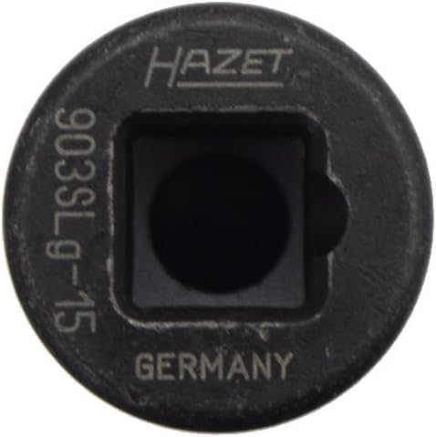 Hazet 903SLG-15 Kraft-Steckschlüssel-Einsatz (6kt.), Innenvierkant 12.5 mm (1/2 Zoll) 15 mm (Schlüss