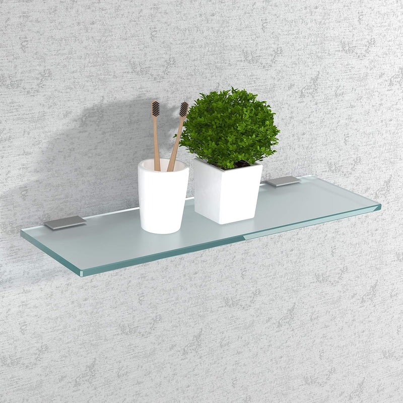 bijon Glasregal Glasablage Wandregal Glas Bad-Regal Glas Badezimmer Regal Badablage Ablageregal - 8m