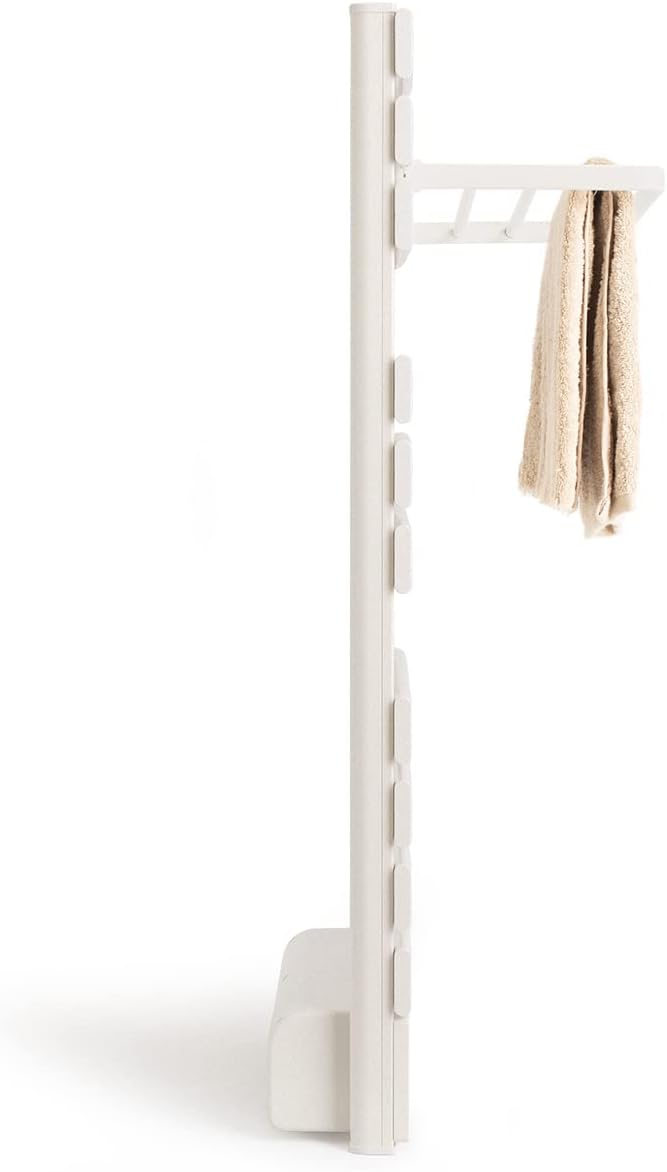 CREATE / WARM Towel PRO + Stange/Badheizkörper Weiss mit Heizstrahler, Fernbedienung, mit Ablage 3 S