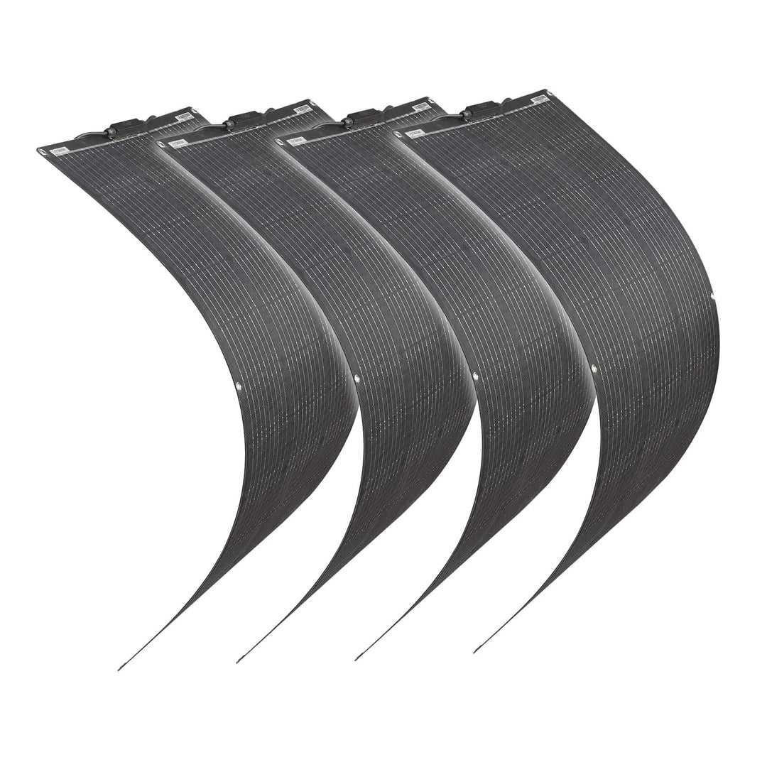 400W SolarPanel ETFE Semi Flexible(4pcs 100W) etfe Mono Solarmodul FüR Gartenhaus, Camping, Wohnmobi