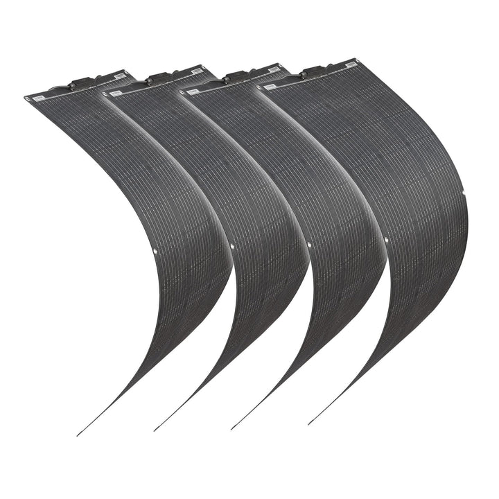 400W SolarPanel ETFE Semi Flexible(4pcs 100W) etfe Mono Solarmodul FüR Gartenhaus, Camping, Wohnmobi
