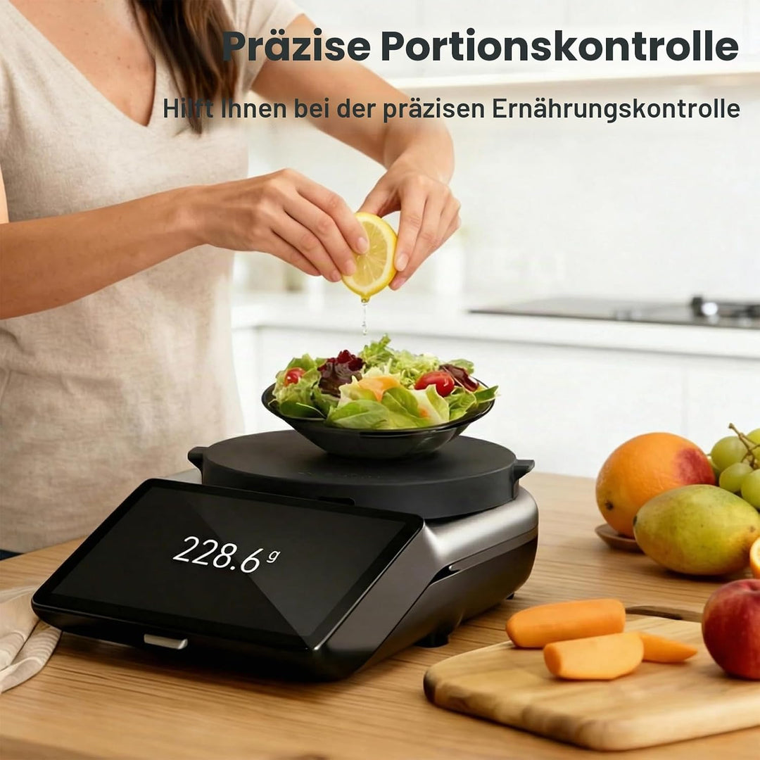 WiegePlatte für Thermomix TM7 - Präzise Plattformwaage & Schutzabdeckung - Wiegen ohne Mixtopf, Schü