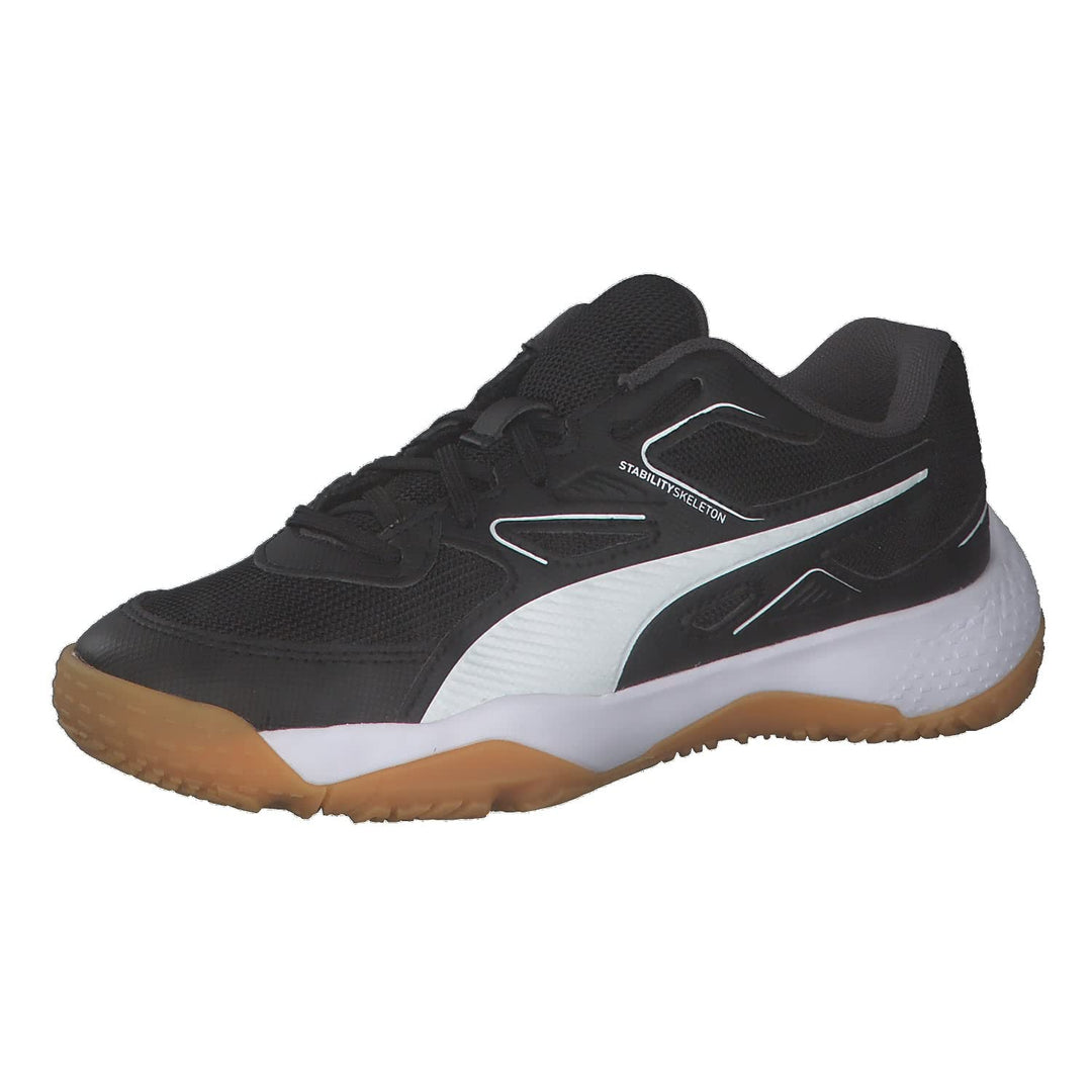 PUMA Unisex Kinder Solarflash Jr Leichtathletik-Schuh, Puma Black Puma White High Risk Red Gum