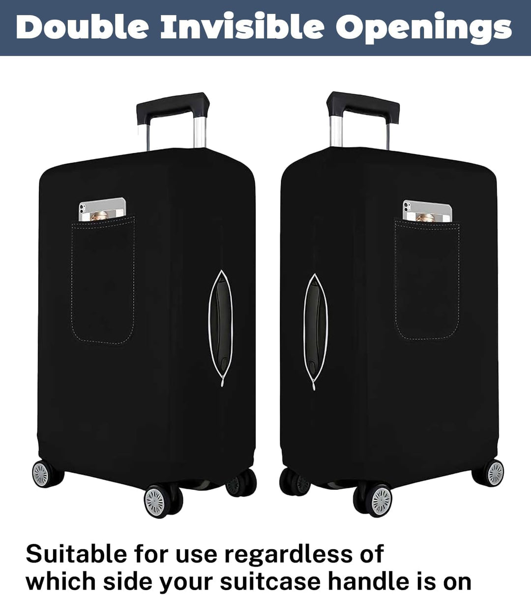 Morbuy Elastisch Kofferschutzhülle, Gross Kofferhülle Schwarz mit Reissverschluss, Suitcase Luggage