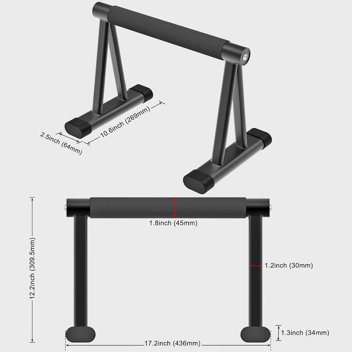 Dolibest Liegestützgriff, Calisthenics Parallettes Push up Griffe Fitness Handstand Boden rutschfest