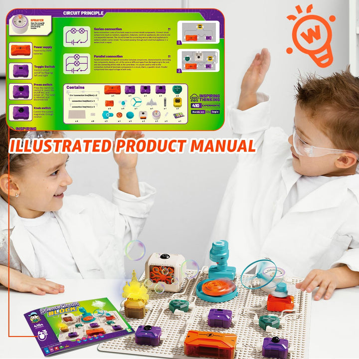 Elektronik Stromkreis Baukasten Kinder 410 Projekte Elektro Elektrotechnik für Kinder ab 8-12 Elektr