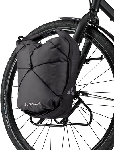 VAUDE Vorderradtaschen Aqua Front Light, Ultraleichte Vorderradtasche zum Radfahren, Black, one Size