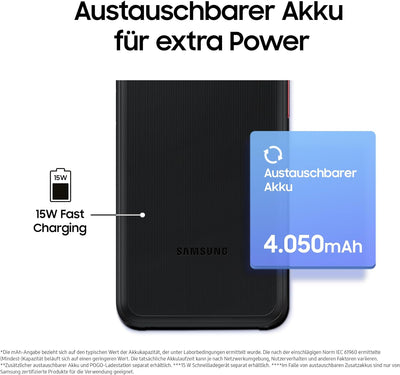 Samsung Galaxy XCover6 Pro, robustes Android Smartphone ohne Vertrag, 16,72 cm/ 6,6 Zoll Display, 4.