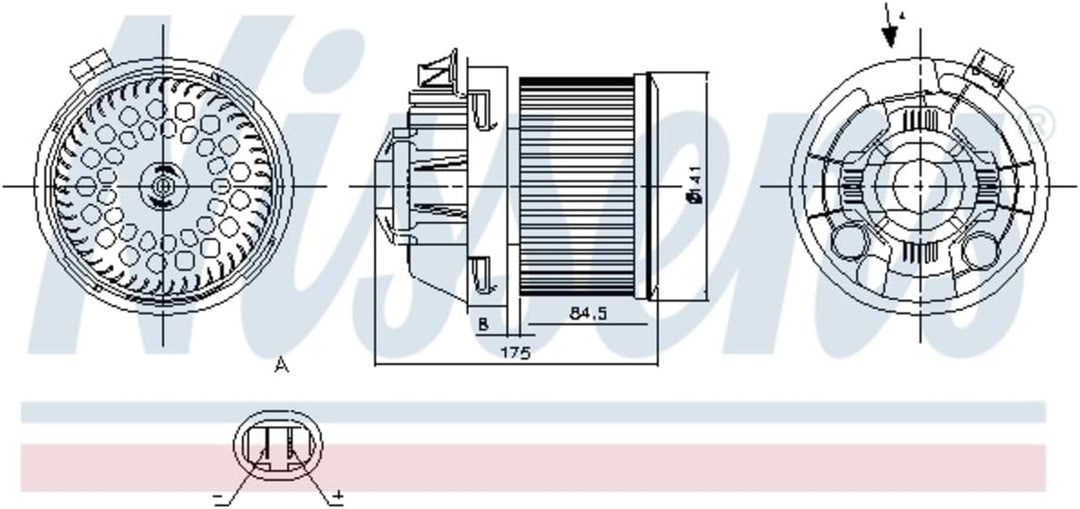 Nissens 87257 Lüfter Rückbank