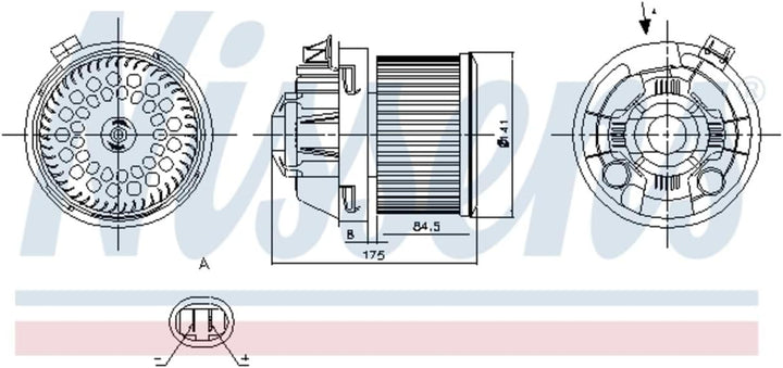 Nissens 87257 Lüfter Rückbank