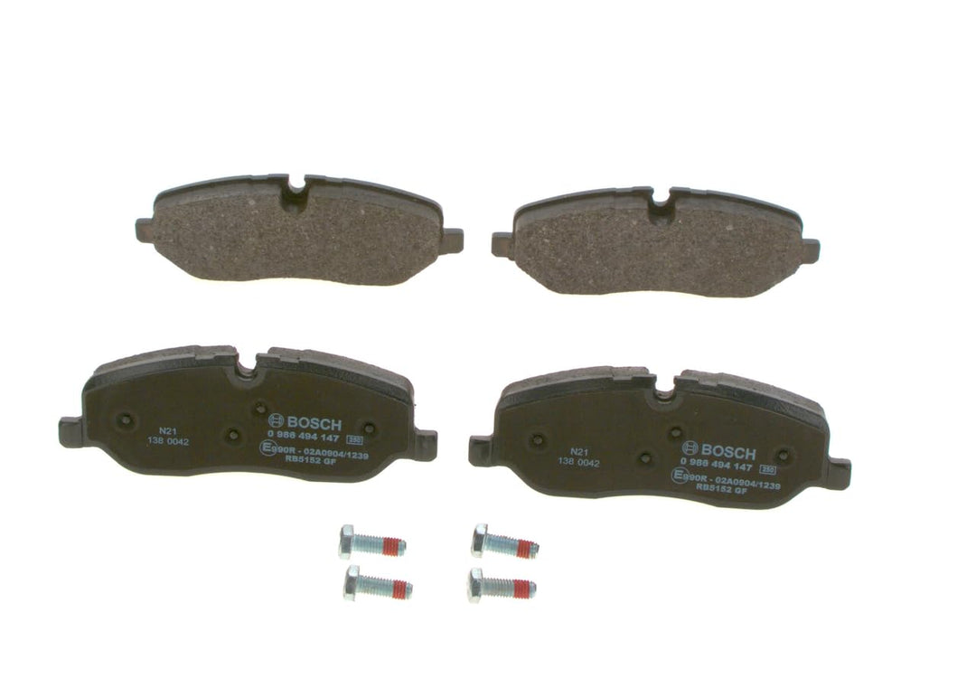 Bosch BP1058 Bremsbeläge - Vorderachse - ECE-R90 Zertifizierung - vier Bremsbeläge pro Set