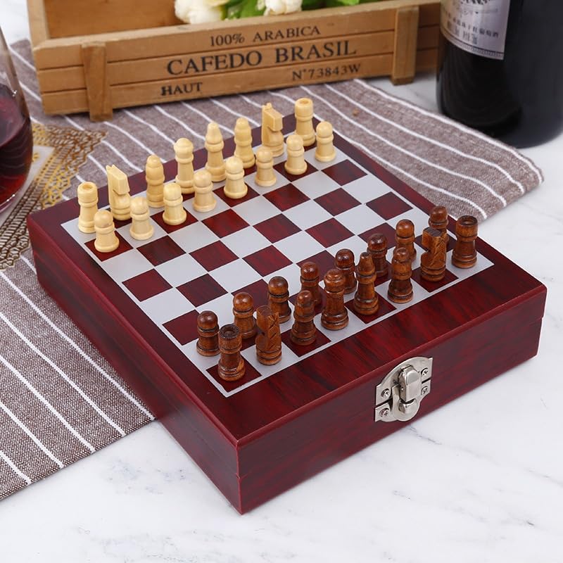Humpti Originelle Geschenke für Herren, Geschenk-Set für Herren – Zubehör für Wein und Schach, Weinö