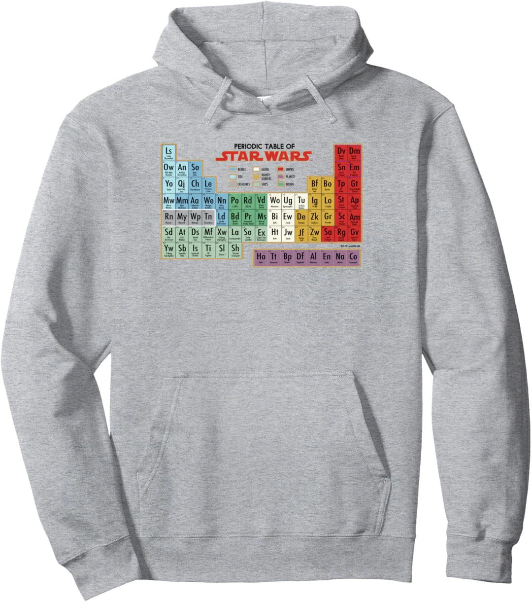 Star Wars Periodic Table Of Star Wars Characters Pullover Hoodie