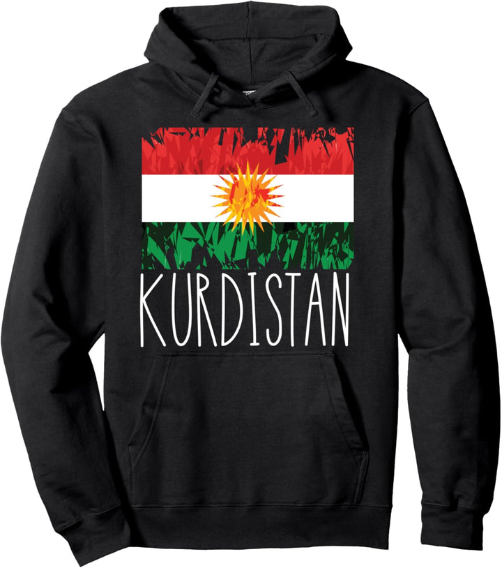 Kurdistan Stern Kurden Flagge Iraner und Iraker Heimat Erbil Pullover Hoodie