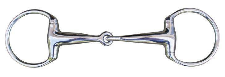 HKM 9872 Olivenkopfgebiss, Gebiss einfach gebrochen, massives Edelstahl, 18 mm S Die Farbe ist nicht