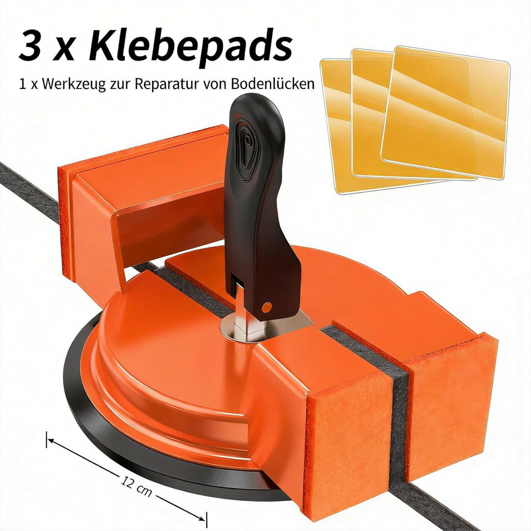 Bodenspalt-Reparaturwerkzeug, Laminat-Verlegewerkzeug, Verbesserter Saugnapf &amp; 3 Klebepads für Lamin