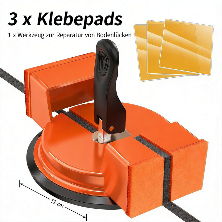 Bodenspalt-Reparaturwerkzeug, Laminat-Verlegewerkzeug, Verbesserter Saugnapf &amp; 3 Klebepads für Lamin