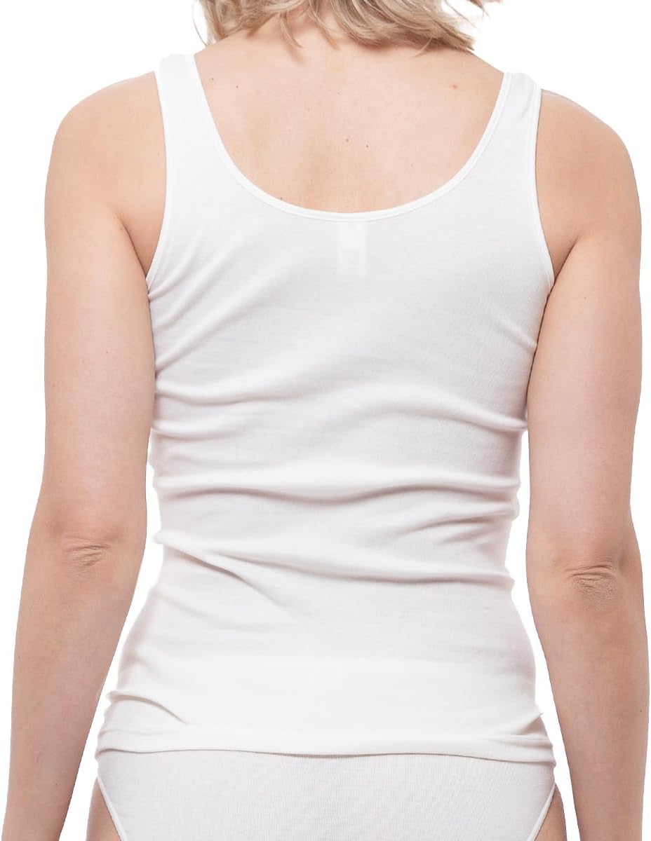 Nina von C - Damen 3er Spar-Pack - Daily - Unterhemden ohne Arm - Tanktop - Achselhemd - Baumwolle 3