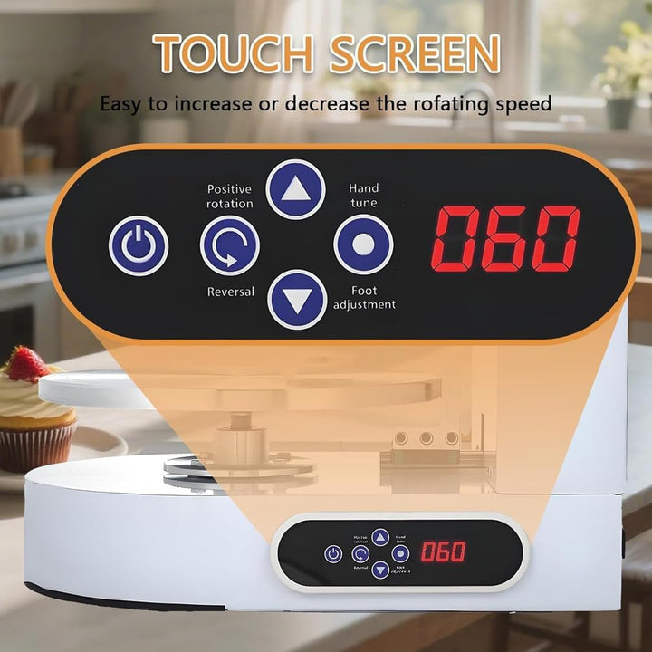 Einstellbare Tortencremestreichmaschine Automatisch Verstellbarer Tortenglätter für 4-12 Zoll Kuchen