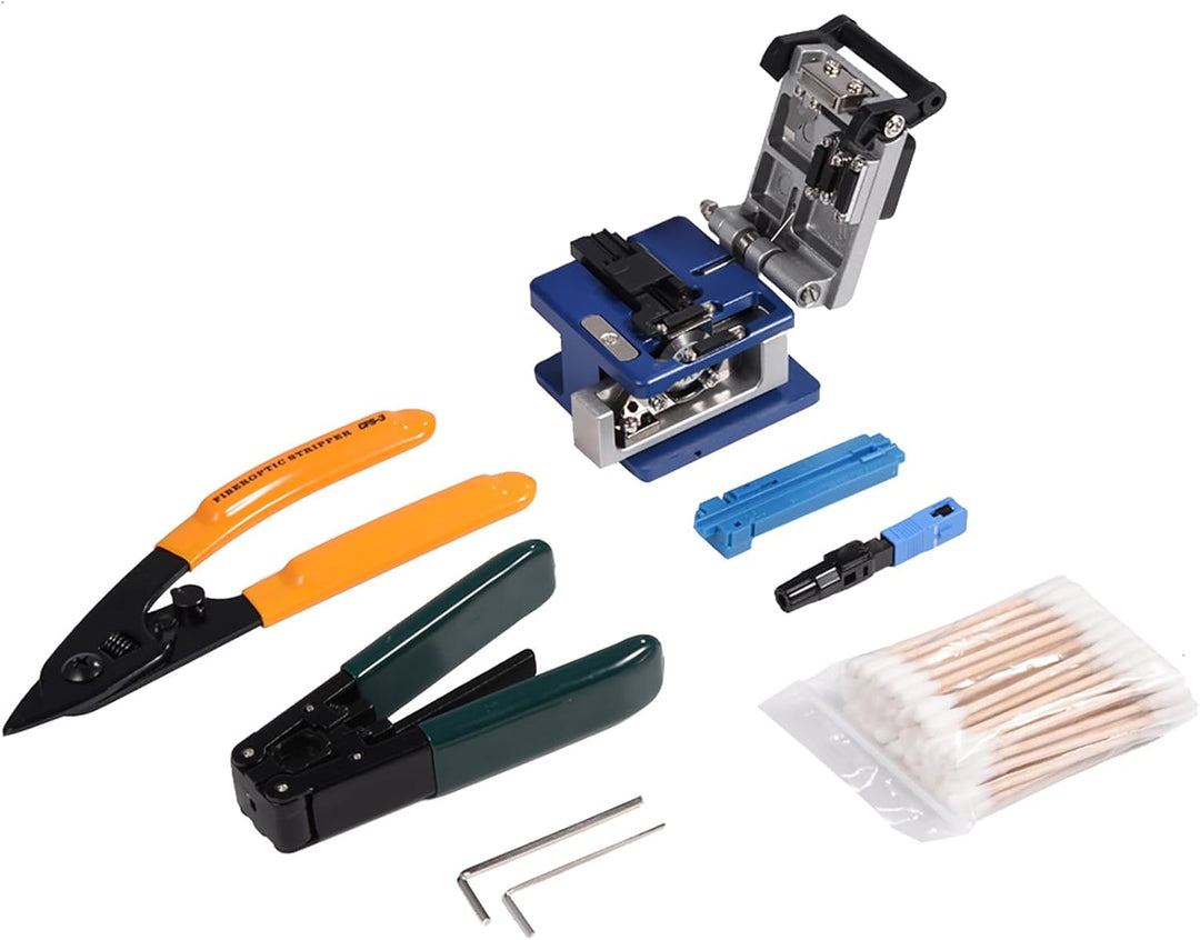 FTTH Splicing Splice LWL Abisolierwerkzeug Kit mit Fibre Cleaver LWL Abisolierwerkzeug Fibre Coating
