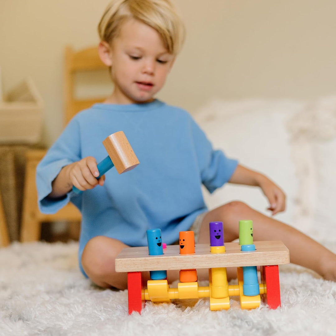 Melissa &amp; Doug - Werkbank zum Hämmern und Klopfen, Lernspielzeug, für Kinder ab 2 Jahren, für Jungen