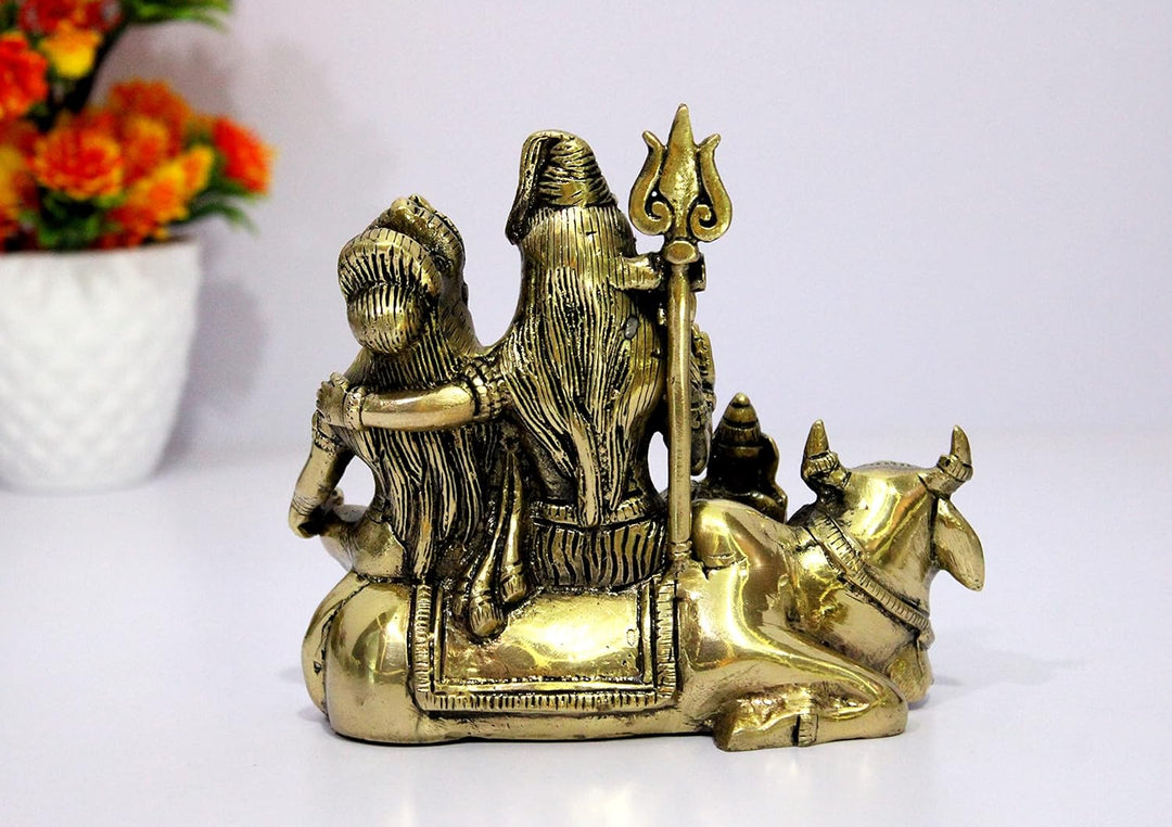 eSplanade Messing Shiv Pariwar – Shiva Familie – Shiv Parvati Shiva Bholenath Shankar Ganesha Nandi