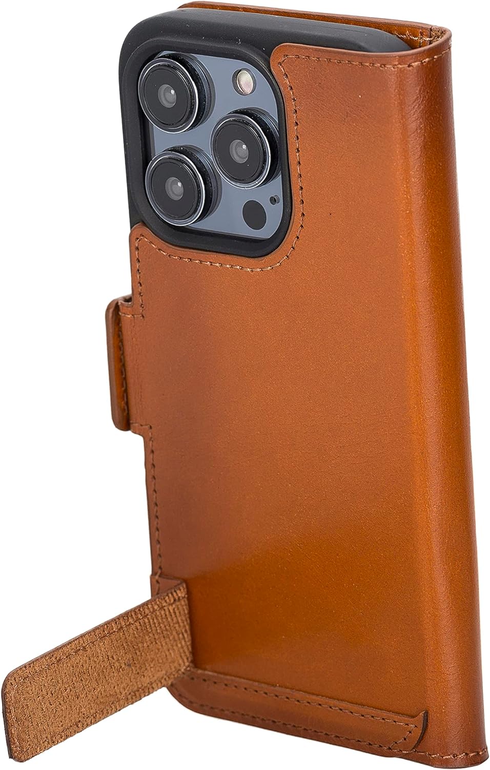 Solo Pelle aufklappbare Lederhülle kompatibel für iPhone 14 Pro Max in 6.7 Zoll inkl. 1 Kartenfach f