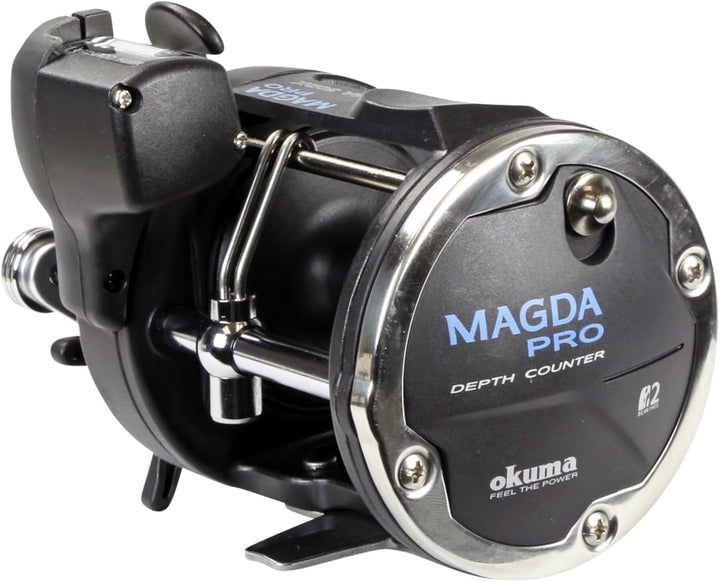 Okuma Magda Pro Line Counter Levelwind Schlepprolle MA-15DX, MA-15DX