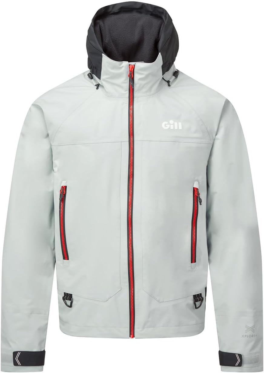Gill 2023 Verso Inshore/Powerboat Jacket - Light Grey XS Grau, XS Grau