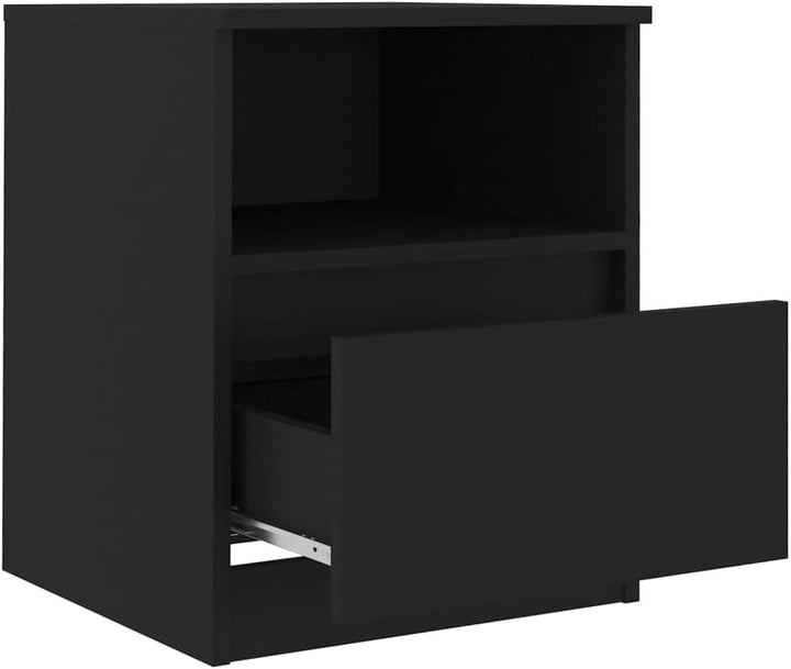 vidaXL 2X Nachttisch 1 Schublade 1 Ablage Nachtschrank Nachtkommode Nachtkonsole Schlafzimmer Schran