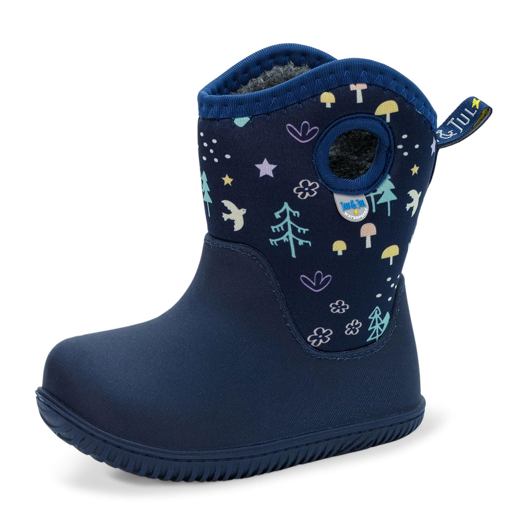 JAN & JUL Wasserdichte Stiefel, Grösse Kinder 22.5 EU Navy Forest, 22.5 EU Navy Forest