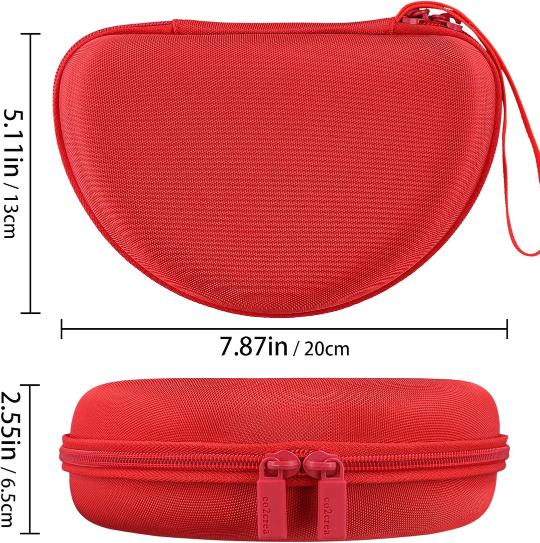 co2CREA Hart Tragbare Schutzhülle Etui Tasche für All-In-One Audioplayer Starterset Pini Rot Cookie