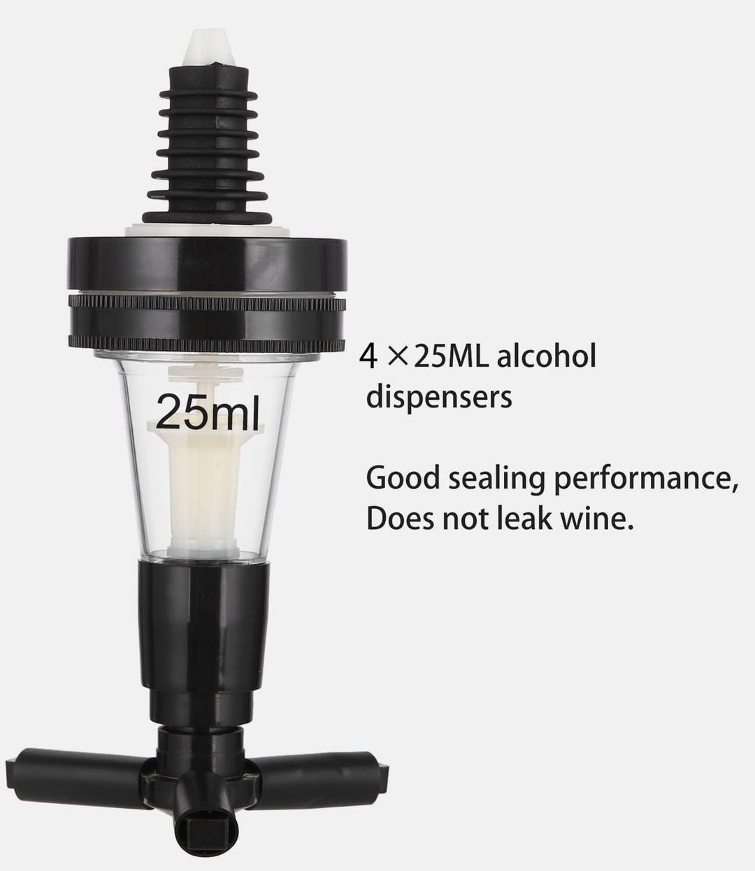 Soulpala Bar Butler Bar Flaschenhalter und Dosierer Bar Butler Wand Flaschenhalter für 4 Flaschen Ba