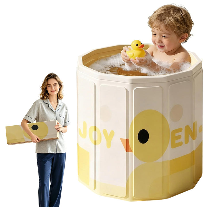 Faltbare badewanne Kinder, tragbare Badewanne, grosse Kleinkinderbadewanne für Baby von 0-5 Jahren,